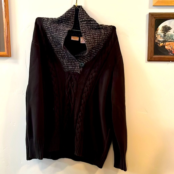 Classic Black V-Neck Sweater - Picture 1 of 4